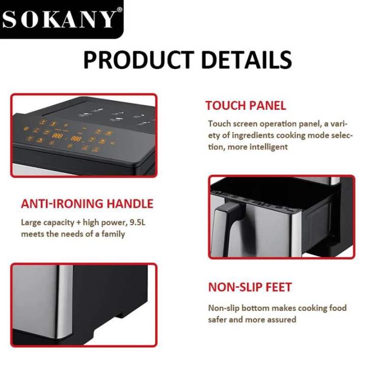 Sokany%20Digital%20Air%20Fryer%209.5%20Litre%20Large%20Capacity%20With%20Grill%20Skewers%20Up%20And%20Down%20Uniform%20Heating%20Technology%20-%20Image%203