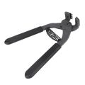 Leather Craft Hand Tool 17cm HandHeld Carbon Steel Silent Pliers Leather Craft Hole Punch Tool 4mm. 