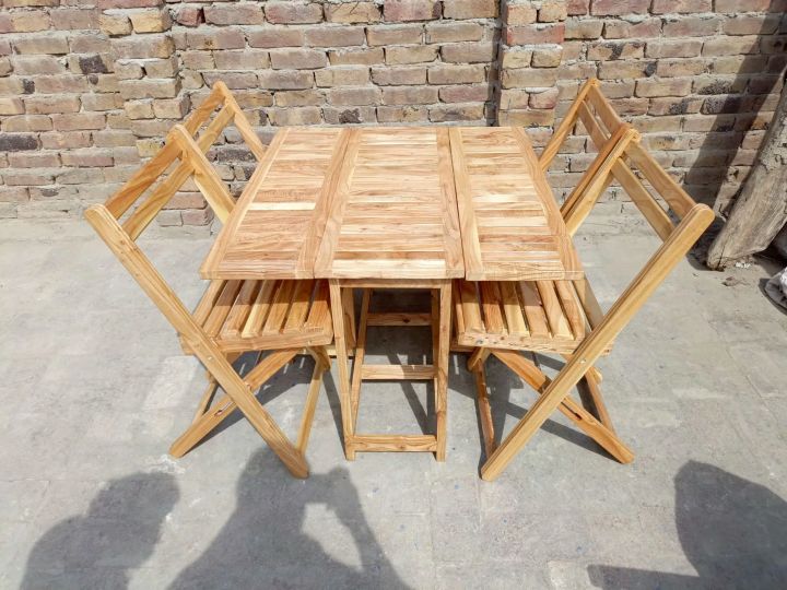 Dining Table With Chairs ( Convertable To Study Table And PC Table )