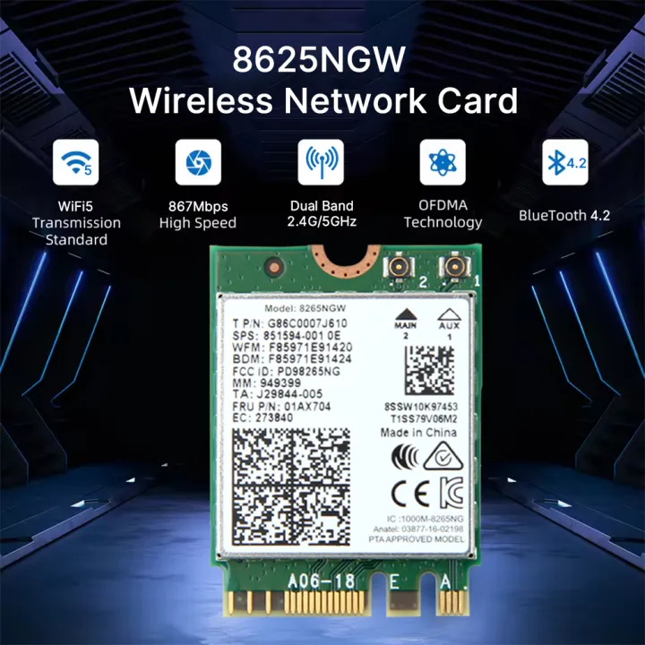 For%20Intel%208265%20AC8265%208265NGW%20NGFF%20for%20M.2%20867M%20Wifi%20Card%20WIFI%20Bluetooth-Compatoble%204.2%20Network%20Adapter%20Dual%20Band%20For%20Win7/10/11%20-%20Image%204