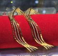 Gold Plated Bangles for Women and Girls (Bianca) - 1 Pair. 