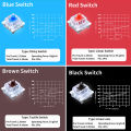 Outemu Switch for Keyboard 3Pin Dustproof Linear Tactile Clicky Silent Switches for MX Mechanical Keyboards Gaming Switch DIY. 