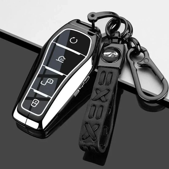 Zinc%20Alloy%20Car%20Remote%20Key%20Case%20Cover%20for%20BYD%20SEAL%20Atto%203%20Han%20EV%20Dolphin%20Lied%20Tang%20Dm%20Qin%20PLUS%20Song%20Pro%20MAX%20Yuan%20Accessories%20-%20Image%202