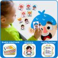 Kids Social Emotional Learning Busy Board with 9 Emotion Cards for Faces Games Preschool Learning Sensory Autism Therapy Toys. 