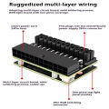 COOLCIRC ATX Power Supply 24Pin to 90 Degree Adapter 5V RGB Mainboard Motherboard Cable Connector Modular DIY PC Accessory.