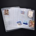 A5 6-Hole Strap Storage Clip And Storage Bag Scrapbook Cutting Die Storage Organizing Sticker Storage Transparent Bag. 