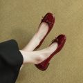 new Spring Autumn fashion Woman's Flats Patent Leather Ballet Flats Bowtie Boat Shoes Low Heels Slip on Flat Woman Black Loafers.