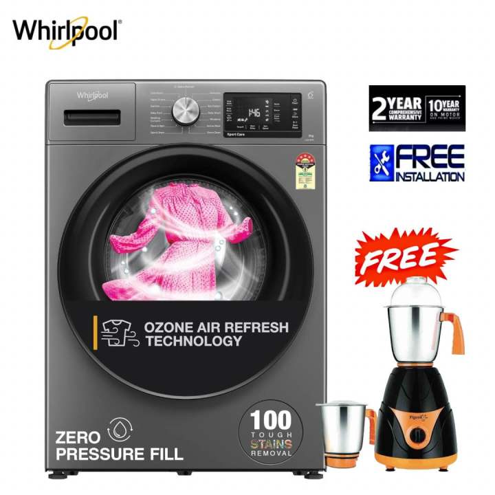 Whirlpool 9 Kg Washing Machine Inverter Ozon Fresh Air Tech 33027