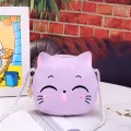 New cartoon fashion children's bag Cute cat leisure crossbody kindergarten baby coin purse Cartoon sweet small bag children hand. 