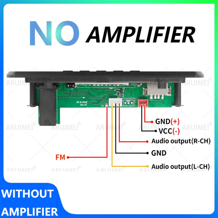 DC%2012V%20Bluetooth%205.0%20MP3%20WMA%20WAV%20APE%20Decoder%20Board%20Hands-free%20Car%20Audio%20Microphone%20USB%20TF%20FM%20Radio%20Mp3%20Music%20Player%20Speaker%20-%20Image%204