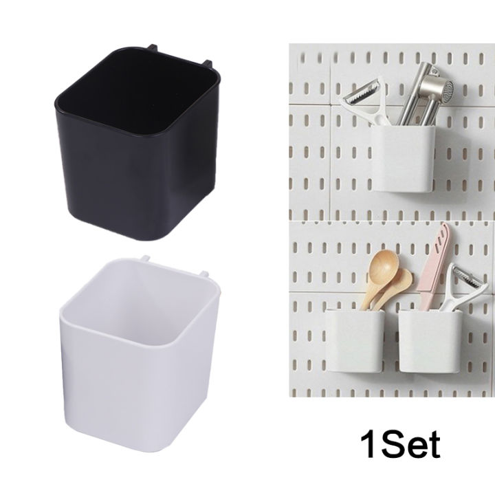 DIY Pegboard Wall Accessories No-drill Kitchen Organizer Storage Box Hooks Wall Organizer Bathroom Kitchen Garage Crafts