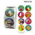 1 Roll of 500 reward stickers, morale stickers for scrapbooking, homework or children's star grid.. 
