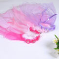 Children Little Princess Hairband Double Layers Tulle Bridal Veils Flowers Garland Ruffles Floral Lace Wedding Party Wreath. 