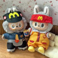 Workwear Outfit Clothes For Labubu Doll Fast Food French Fries Hamburgers Fahsion Coffee Apron Cosplay Clothing Accessories. 