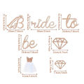 1set Rose Gold Glitter Bride to Be Banner Engagement Wedding Bridal Shower Bunting Garland Decor Bachelorette Hen Party Supplies. 