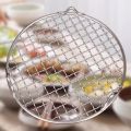 Round Air Fryer Rack Stackable Stainless Steel Grid Grill BBQ Net with Foot Cooling Rack Steam Baking Rack For Home Kitchen. 