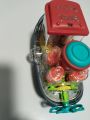 Transparent Gear Land Ship, Rotating Fish Lamp,Light Rotating Fish,Electric. 