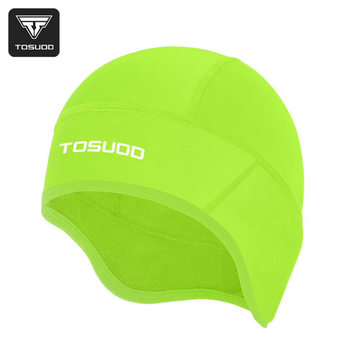 TOSUOD Winter Thermal Cap Windproof Warm Cycling Headgear Running Skiing Motorcycle Bike Sports Cycling Hat