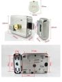electric door lock main gate 12v DC access control system integrated Rf-id door rim lock. 