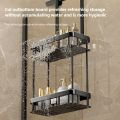 2 Tier Bathroom Storage Rack No Punching Over The Door Shower Caddy Bathroom Hanging Shelf Shower Shelf Bathroom Caddy Organizer. 