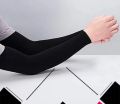 pack of 1 pair black sleeves summer sleeves cover arm protection sleeves sun protection sleeves. 