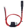 12V Charger Cable For Motorcycle Battery Terminal To SAE Quick Extension Cord Cable Connector For Battery Charger/Maintainer. 