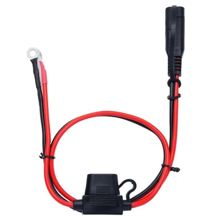 12V Charger Cable For Motorcycle Battery Terminal To SAE Quick Extension Cord Cable Connector For Battery Charger/Maintainer