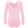 Long Sleeves Leotard for Girls Gymnastics Practice Clothes Ballet Tutu Dress Stage Dance Costume with Skirt. 