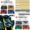 195PCS M5 M6 Screws Motorcycle Bolts Screws Fair Bolt For YAMAHA YZF R1 R15 R25 R3 R6 R125 R15 R25 MT03 MT07 MT10 Suzuki GSXR. 