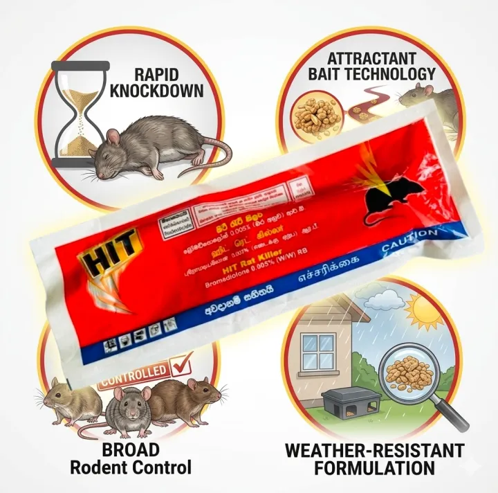 Hitrat HIT Rat Killer Rat Control Rat Killer Trap Mee Beheth Mee Keta For ...