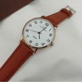 DW Leather Strap Men Wrist Watch Analog Brown Leather Luxury Wrist Watch Stainless Steel Smart Watch Leather Straps. 