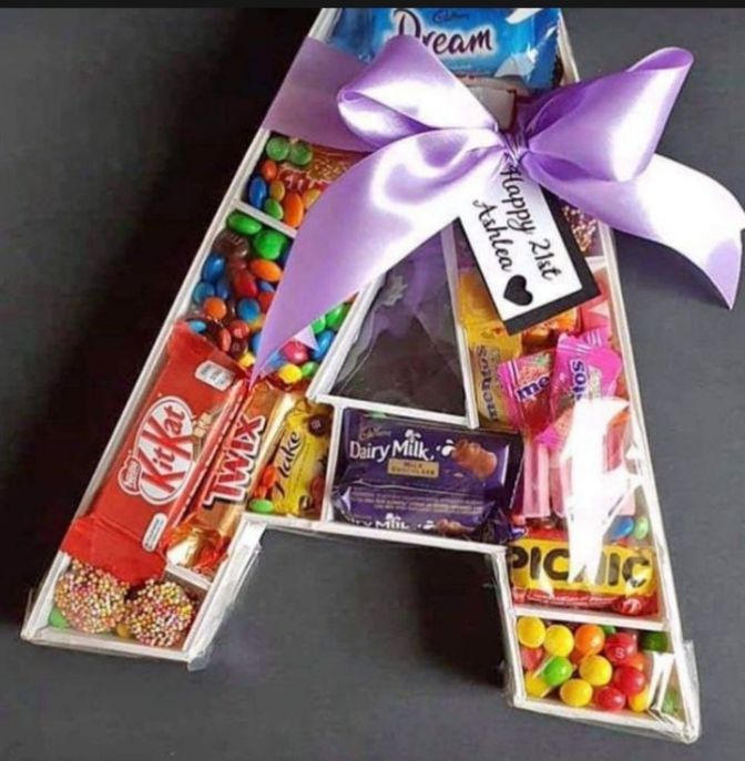 Customized Alphabet With Fill of Mix Chocolate's Box For Gifts | Perfect for:
- Birthday's - Anniversaries
- Weddings - Corporate gifts - Graduations - Holidays