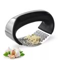Garlic Press Rocker Garlic Peeler Set Stainless Steel Garlic Crusher Squeezer. 