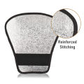 Portable Universal Camera Flash Reflector Speedlite Bounce Diffuser Board with Silver & White Reflective Surface for Canon Nikon. 