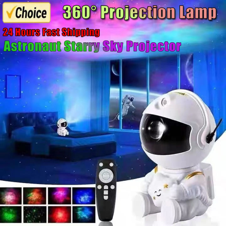 Galaxy Star Astronaut Projector LED Night Light Starry Sky Porjectors Lamp Decoration Bedroom Room Decorative For Children Gifts