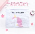 Beautiful Unicorn PVC Transparent Cute Clear Bag Pencil Case Makeup Pouch. 