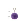 8cm Fluffy Fur Pom Pom Keychains for Women Girls Pompom Pendant   Faux Fur-like Ball Keyring Key Chains Rings Charm Bag Gifts. 
