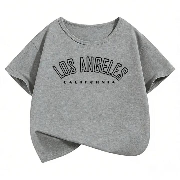 Fashion%20Los%20Angeles%20Top%20Design%20T%20Shirts%20Y2k%20Kids%20Children's%20T-shirt%20Boys%20Girls%20Summer%20Spring%20Casual%20Top%20Tee%20Short%20Sleeve%20-%20Image%203