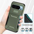 Heavy Duty Rugged Shockproof Slide Camera Lens Protect Case for Google Pixel 10 9 8 7 A Pro XL Matte Anti-slip Armor Hard Cover.