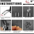 100pcs Hot Stapler Staples For Plastic Welder, Car Bumper Repair Welding Machine Kit, Stainless Steel Automotive Soldering Tools. 