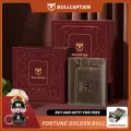 BULLCAPTAIN Wallets for Men Leather RFID Blocking Bifold Wallet Vintage Large Purse Credit Card Holder Gifts For Mens With box. 