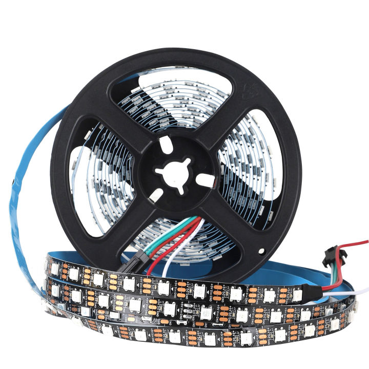 WS2812B%20RGB%20IC%20Smart%20LED%20Strip%205050%20Individually%20Addressable%20IC%2030/60/144Pixels/Leds/m%20Light%20DC%205V%20Black%20IP30%20IP67%20Waterproof%20lightify%20-%20Image%207