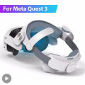 For Meta Quest 3 Quest3 Headband Head Strap Holder Virtual Reality VR Glasses Headset Helmet Game Accessories Gaming Adjustable.