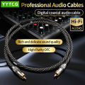 YYTCG HiFi RCA Coaxial Audio Cable Hi-End RCA to RCA Male SPDIF Digital Coaxial Cable for DVD Projector TV Speaker Amplifier. 