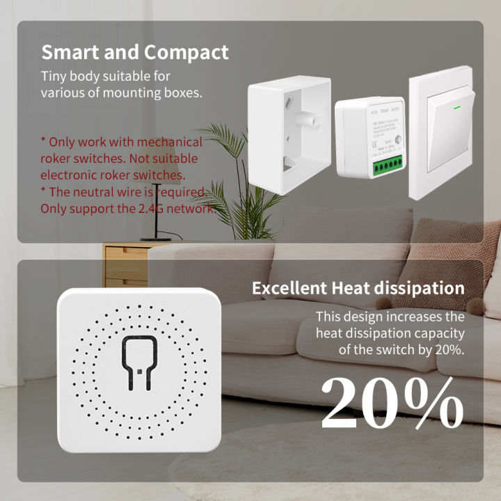 MANHOT%20Wifi%2016A%20Smart%20Light%20Switch%20DIY%20Switches%20Module%20Relay%20Supports%202%20Way%20Voice%20Control%20Work%20With%20Smart%20Life%20Alexa%20%20Home%20-%20Image%205