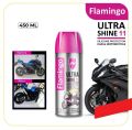 Flamingo Ultra Shine 11 Silicone Protector Car & Motorbike-450ml, Flamingo Ultra Shine Spray Polish, Motorcycle silicon shine spray polish.. 