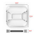 For Mac mini M4/M4 Pro Desktop Stand Computer Riser Dustproof Base Heat Dissipation Bracket Aluminum Alloy Cooling Holder Dock. 