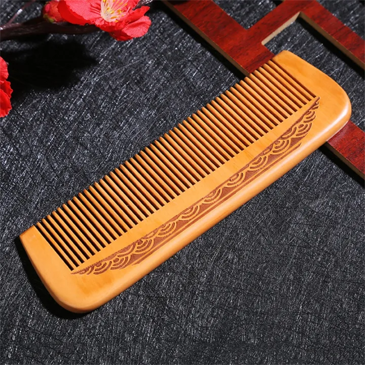 4PCS%20Hair%20Comb%20Set%20%20Anti%20Static%20Handmade%20Natural%20Peach%20Wood%20Comb%20Head%20Massage%20Sandalwood%20Comb%20Hair%20Care%20Hair%20Brush%20Styling%20Tool%20-%20Image%205