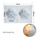 Home Decoration Crafts Molds Cute Cat Paw Candle Diy Silicone Mold Aromatherapy Candle Soap Making Resin Molds Accessories. 