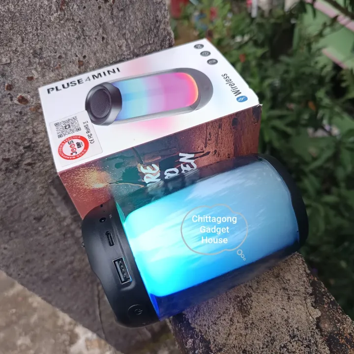 Pulse%204%20Mini%20Bluetooth,%20AUX,%20USB,%20SD%20Card%20&%20FM%20Radio%20Supported%20Colorful%20Lighting%20Effects%20Wireless%20Speaker%20-%20Image%202